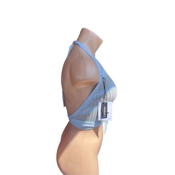 Callahan Knitwear Greta Halter Blue - Picture 9 of 10